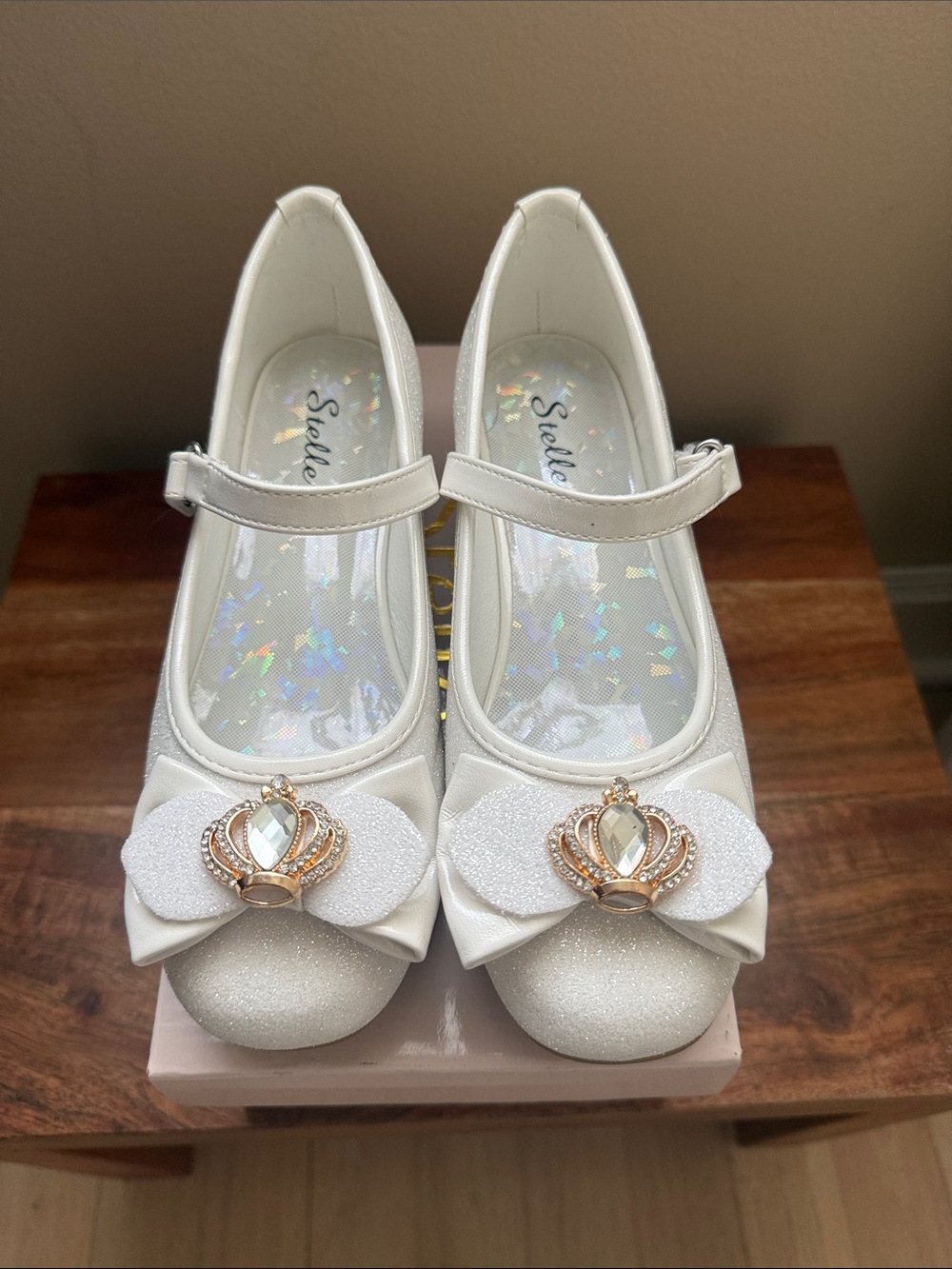 Stelle Sparkle White Dress Shoes